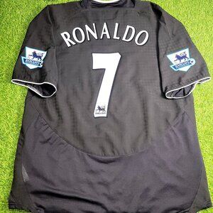 Cristiano Ronaldo Manchester United 2004 2005 Away STAND UP SPEAK UP Jersey XL